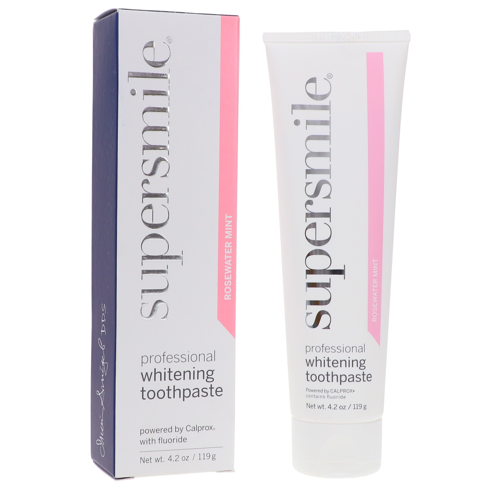 Профессиональная отбеливающая зубная паста Supersmile с розовой водой и мятой 42 унции 4090₽