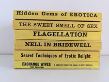 Luxor Press 6 Erotica Books 1967 - 1970 Flagellation Delight Nell Bridewell