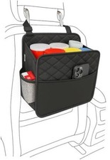 Upgrade Car Seat Organizer Backseat with Storage Pockets, Black 1Pack Large