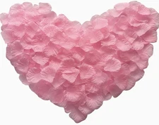 1000 PCS Pink Fake Rose Petals for Wedding, Valentine’s Day, 1000 PCS, 