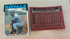 1986 Topps Baseball #25 Willie Wilson Royals
