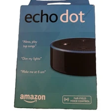 Amazon Echo Dot (2nd Generation) Smart Speaker - BLACK - New in Open Box