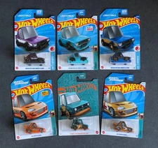Hot Wheels Tooned Lot of 6 : Nissan Skylines, Supra, Golf