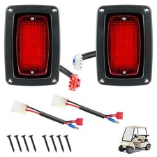 DRIVE UP LED Tail Light Kit for Club Car DS 1982-Up Golf Cart with Black Red