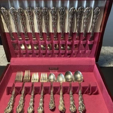 Oneida Community Silver plate Flatware Set Beethoven Service For 12, 60 Pieces