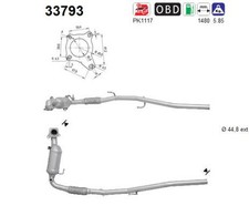 AS Katalysator für VW Polo 6R 6C 1.2 TSI 6R1 6C1 Audi A1 Sportback 8XA 8XF