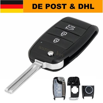 Klapp Schlüssel Gehäuse für Kia Rio Sorento Optima Sportage Soul II Ceed Picanto