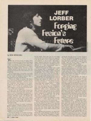 Jeff Lorber Downbeat Clipping