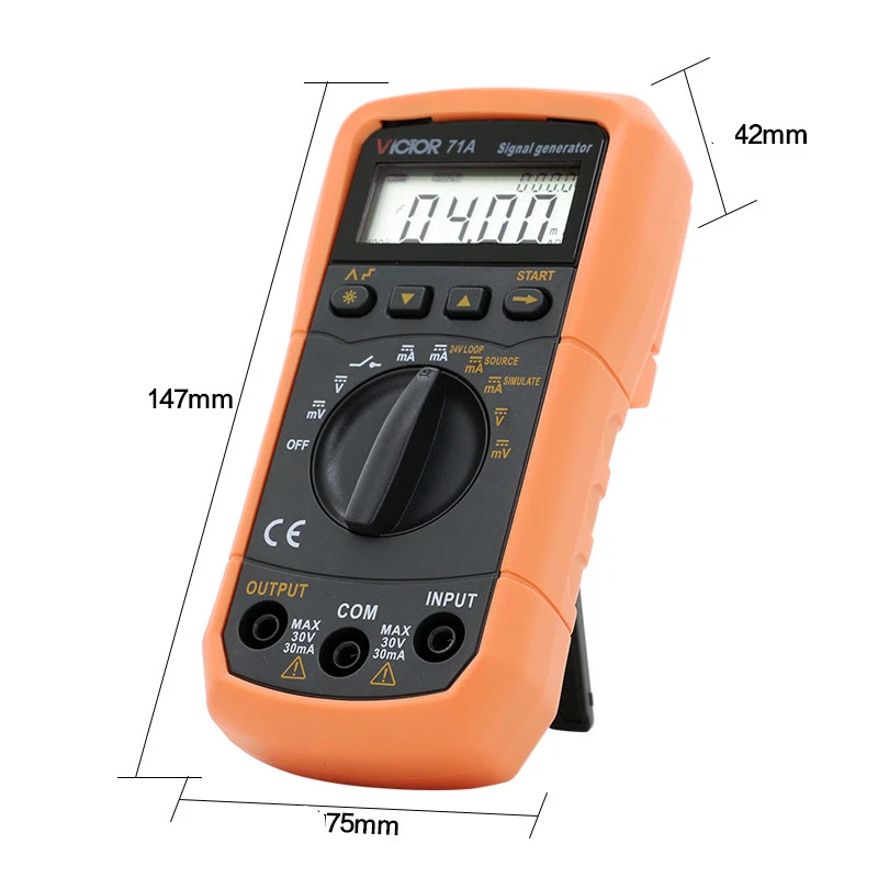 24V Loop Step Output DC Voltage Current Signal Generator Source Simulator Meter - image 2 of 3