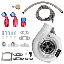 Turbo Turbocharger GT30 GT3037 GT3076 .82 + Oil Drain Return Oil FEED Line Kits
