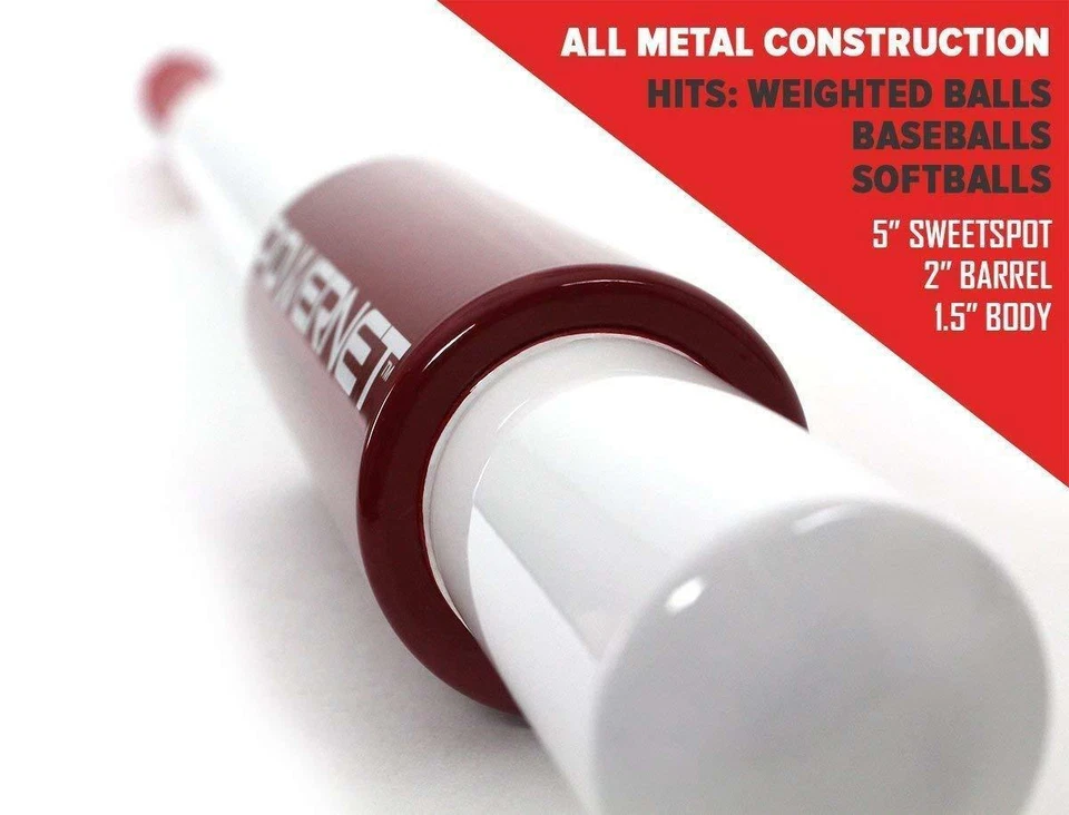 PowerNet Sweet Spot 34" Training Bat and 3.2" Progressive Weighted Ball (9 Pack) - Image 2 of 4