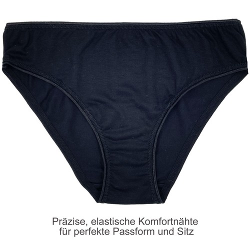 5er Pack Mädchen Unterhose Slip Schwarz Weiß Stretch Bambus Viskose Super Weich - Bild 14 von 19
