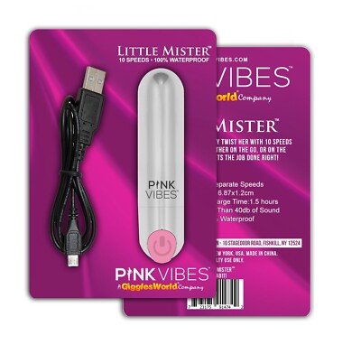 Vibrating Bullet Vibrator Massager 10 Speed USB charge PINK VIBES LITTLE MISTER | eBay Vibrating Bullet Vibrator Massager 10 Speed USB charge PINK VIBES LITTLE MISTER | eBay