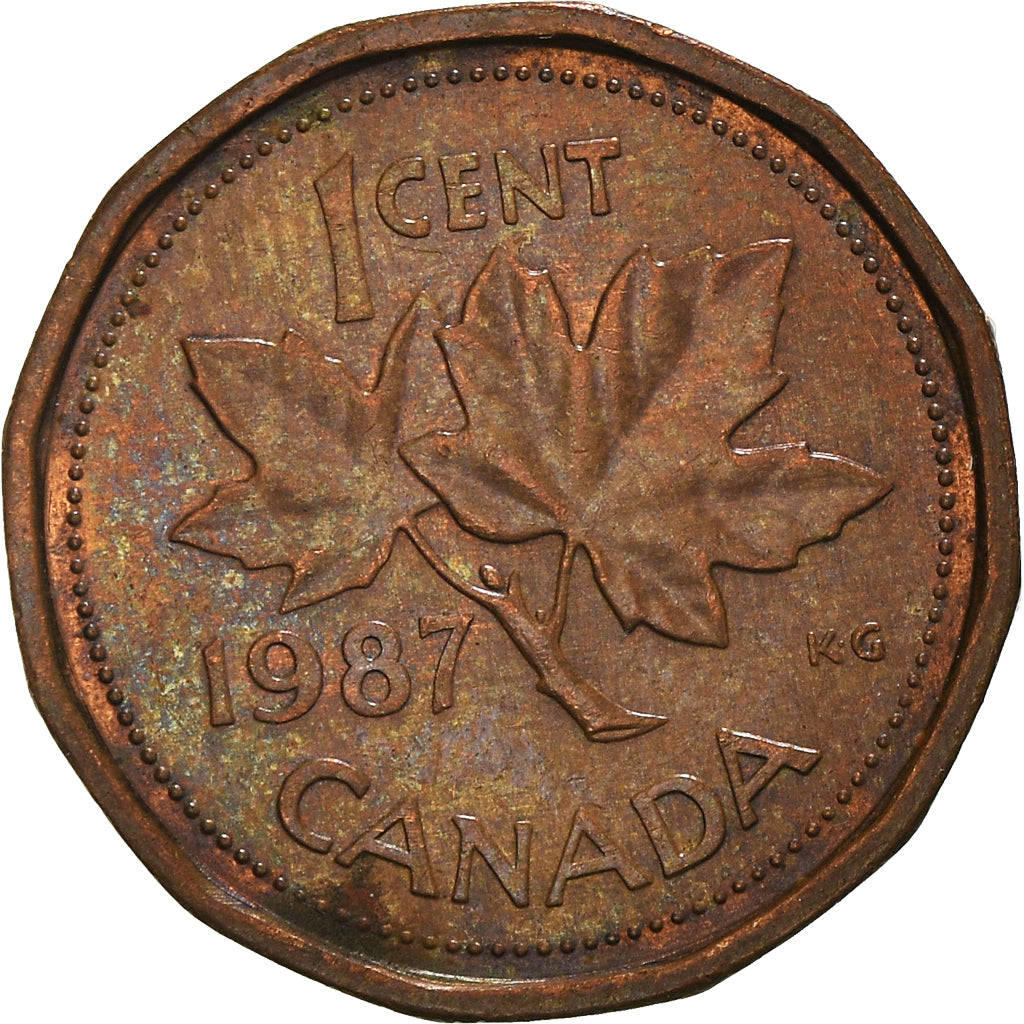 Canadian Coin Canada 1 Cent | Queen Elizabeth II | Maple Leaf
