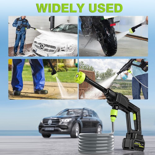 Portable Electric Water Spray Gun Cordless High Pressure Car Washer Cleaner Tool - Picture 3 of 10