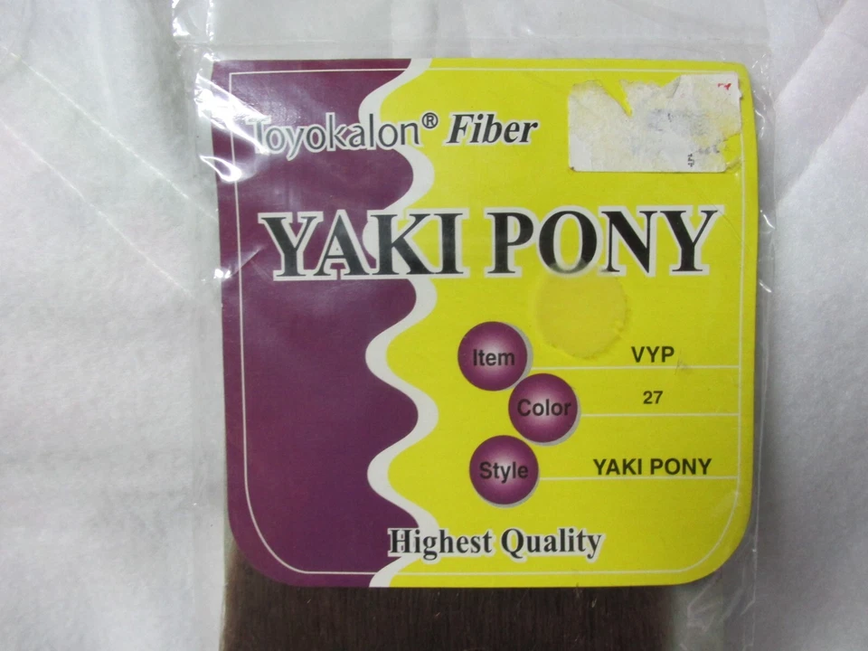 ""LIGHT BROWN LONG PONY TAIL"" - NEW IN PACKAGE - YAKI PONY - Image 2 of 2