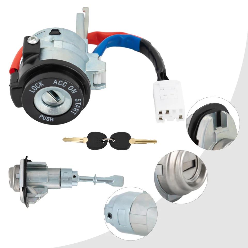 Cilindro de bloqueo de encendido de cilindro de bloqueo de puerta completo de coche para Kia Forte 2014 2015 2016 Foto 4 de 4