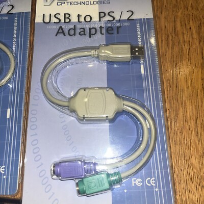New CP Technologies CP-UPS-23 USB to PS/2 Adapter Converter