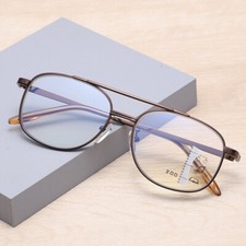 Retro Large Photochromic Multifocal Reading Glasses Brown Pilot Sunglasses