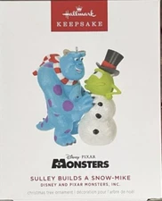 Hallmark Keepsake - Sulley Builds A Snow-Mike - 2024 **NEW / FREE SHIPPING**