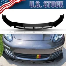 For Porsche Panamera Glossy Front Bumper Lip Spoiler Chin Splitter Diffuser CT