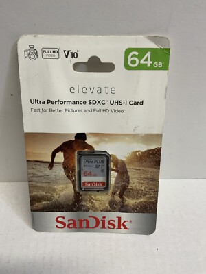   New SanDisk Elevate Ultra performance 64GB SDXC Memory Card