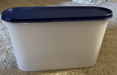Tupperware Modular Mates 10 Cup Container 2401B w / Blue Lid Made In USA