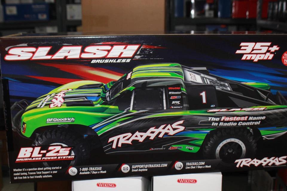 Traxxas TRX 58134-4 Slash BLAU Brushless 2WD 1/10 Short Course Truck Clipless - Bild 3 von 4