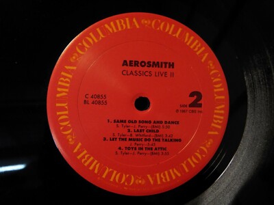 AEROSMITH CLASSICS LIVE II 1987 LP VINYL ALBUM | eBay