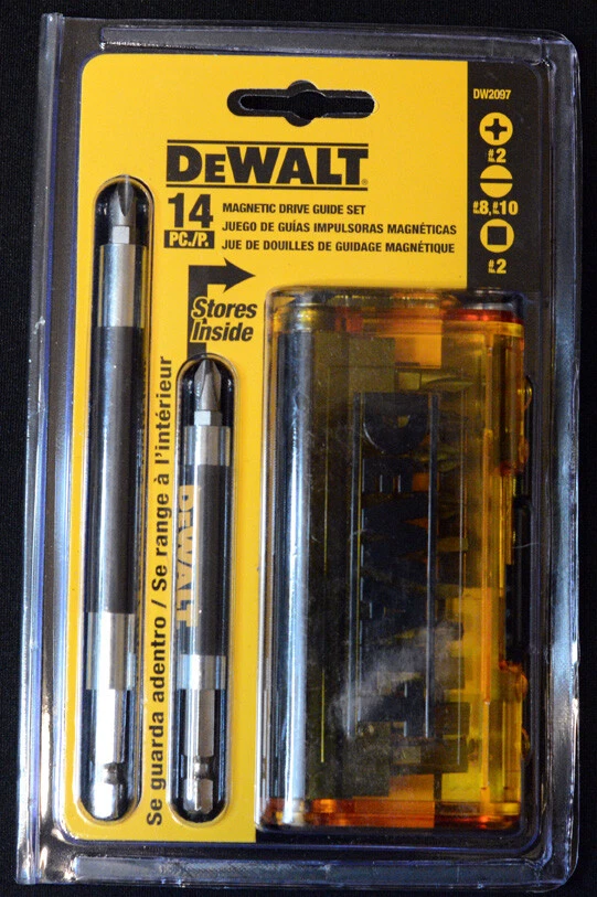BRAND NEW DeWALT Screwdriver Bit Set Magnetic Drive Guide 14 Piece