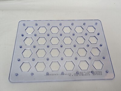 ELENCO Snap Circuits Replacement: CLEAR Base Grid Mini, 7.7'' x 5.5'', 6SCBGM