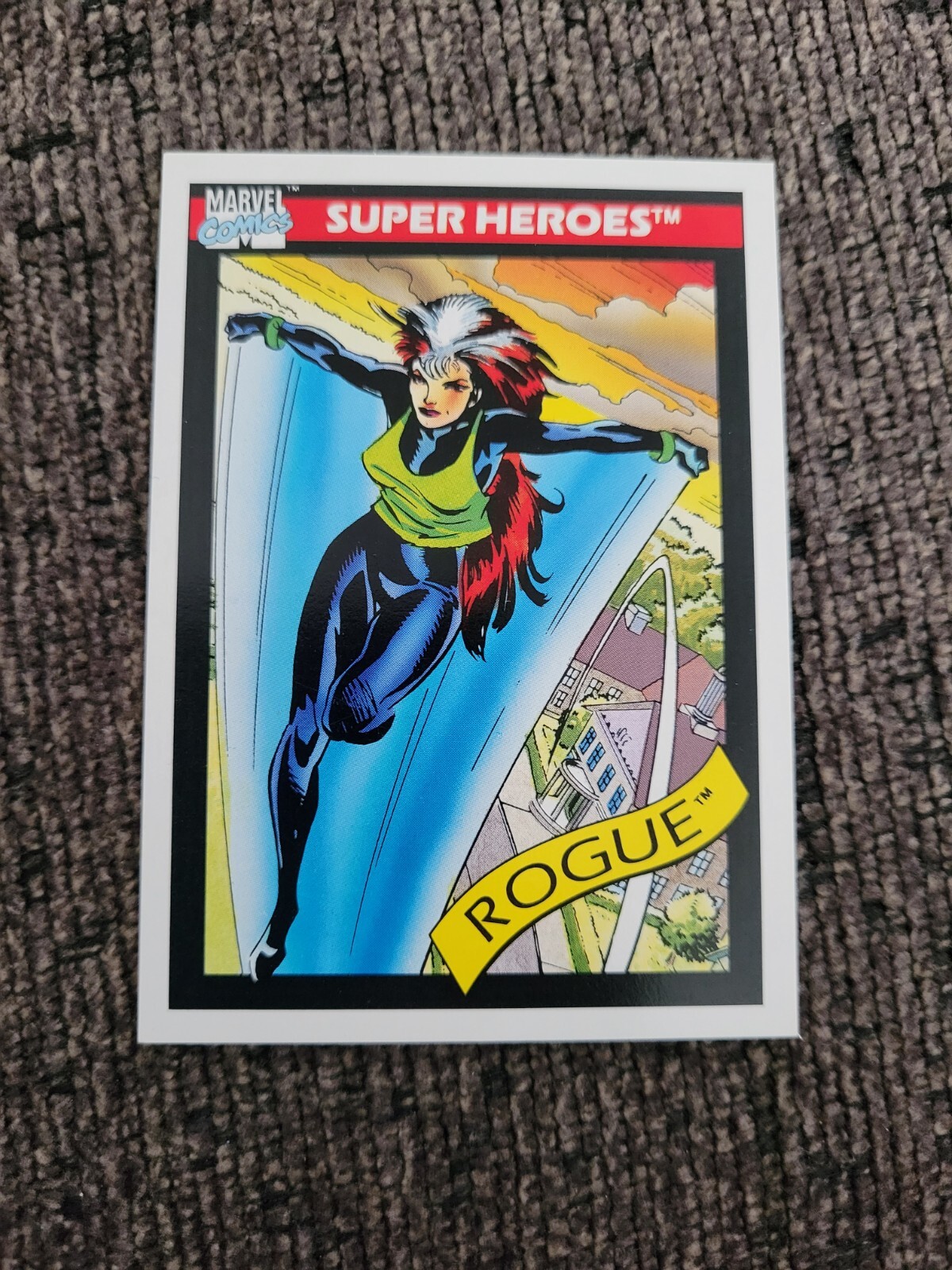 1990 Impel Marvel Universe Trading Card #41 Rogue c Super Heroes X-Men