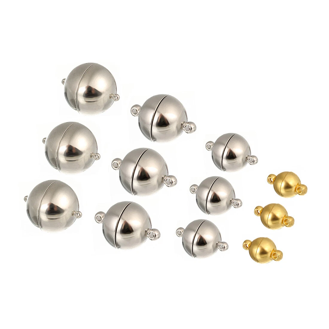 10pcs Round Strong Magnetic Clasps for Bracelet Necklace Jewelry Making  findings