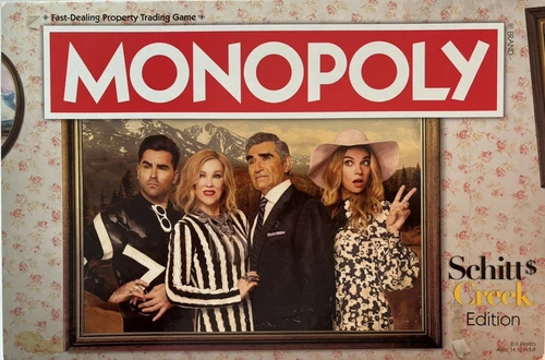 SCHITT'S CREEK MONOPOLY game REPLACEMENT PARTS only. VERY GOOD!