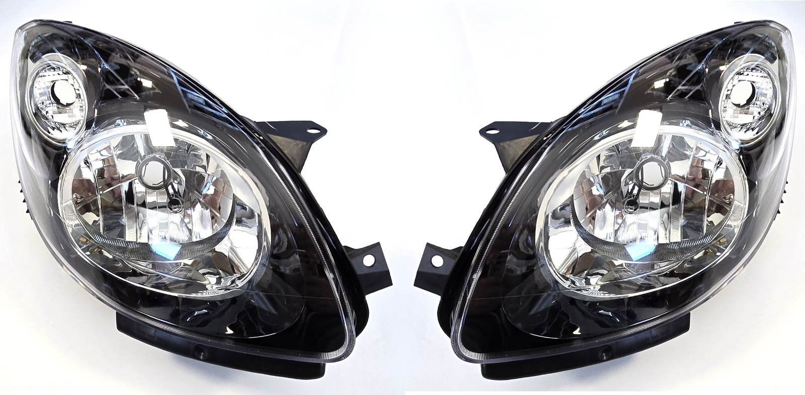 Phare Twingo 2 gauche droite électrique noir résolvant le problème d'optique jauni au contrôle