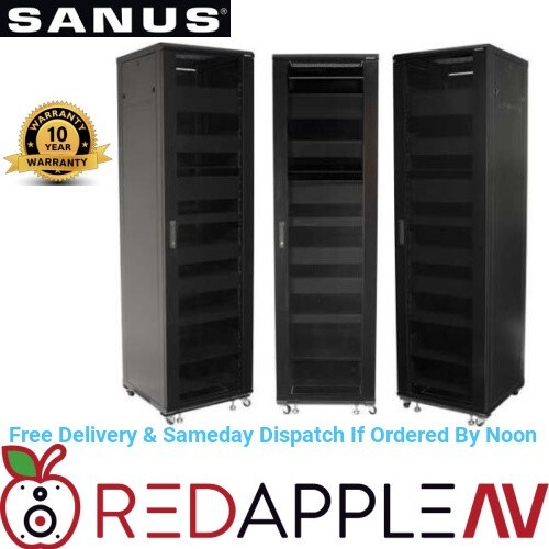 SANUS CFR2144 85"" Tall 44U Component Audio Visual AV Rack Pre Assembled