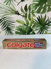 Vintage NEW Old Stock Colgate Gold Box Tartar Control Toothpaste 6.4 Oz Sealed