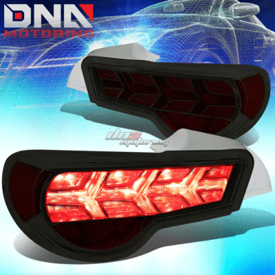 FOR 13-17 FR-S/BRZ [SEQUENTIAL] ARROW LED TAIL LIGHTS CHROME HOUSING SMOKED LENS