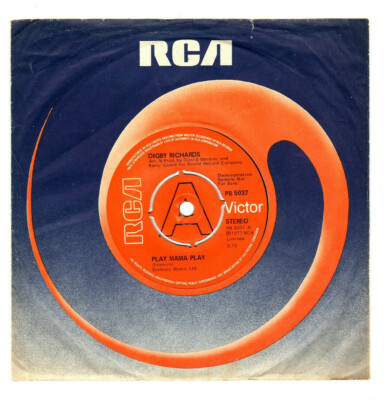 DIGBY RICHARDS - PLAY MAMA PLAY / DALLAS. UK 1977 ORIG 7'' DEMO & CO/SLEEVE. VG+