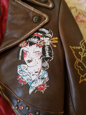 Ed Hardy Christian Audigier Limited Edition Ladies Genuine Leather