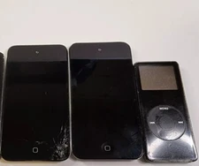Lot of 3 Different Apple iPod, 2 Touch A1367, Nano A1137 FOR PARTS OR REPAIR 
