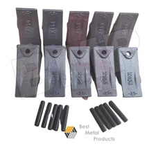 (10)X156 Bucket Teeth + Pin/Steer /Mini Excavator/Backhoe /Hensley/Bobcat 118