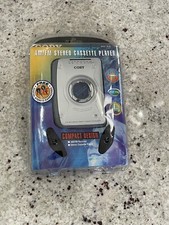 Coby CX-49 Stereo Cassette Tape Player AM FM Radio Free Earphones New Sealed
