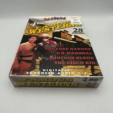 Famous Westerns DVD 4-Disc Set 28 Episodes Lone Ranger Factory Sealed Fast Ship