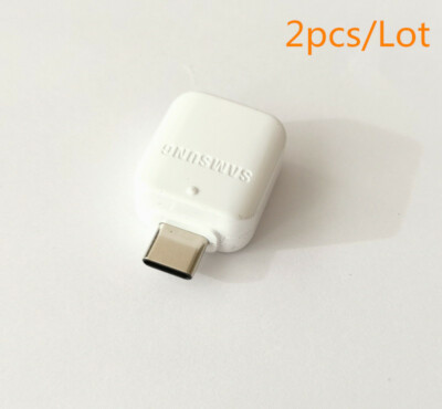 2X OTG USB to Type-C Connector adapter for Samsung Galaxy S10 S9 S8+ S9+ Note 9
