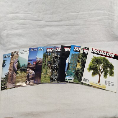Mainline Modeler Railroad Magazine Mixed Lot of 11 Magazines ~ Years 1996 - 2003