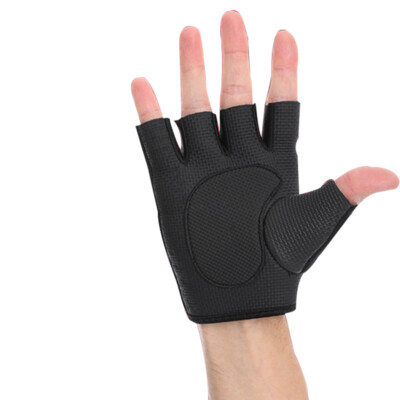 Non-slip Half Finger Gloves Hiking Climbing Biker Driving Work Short Fingerless - View #14