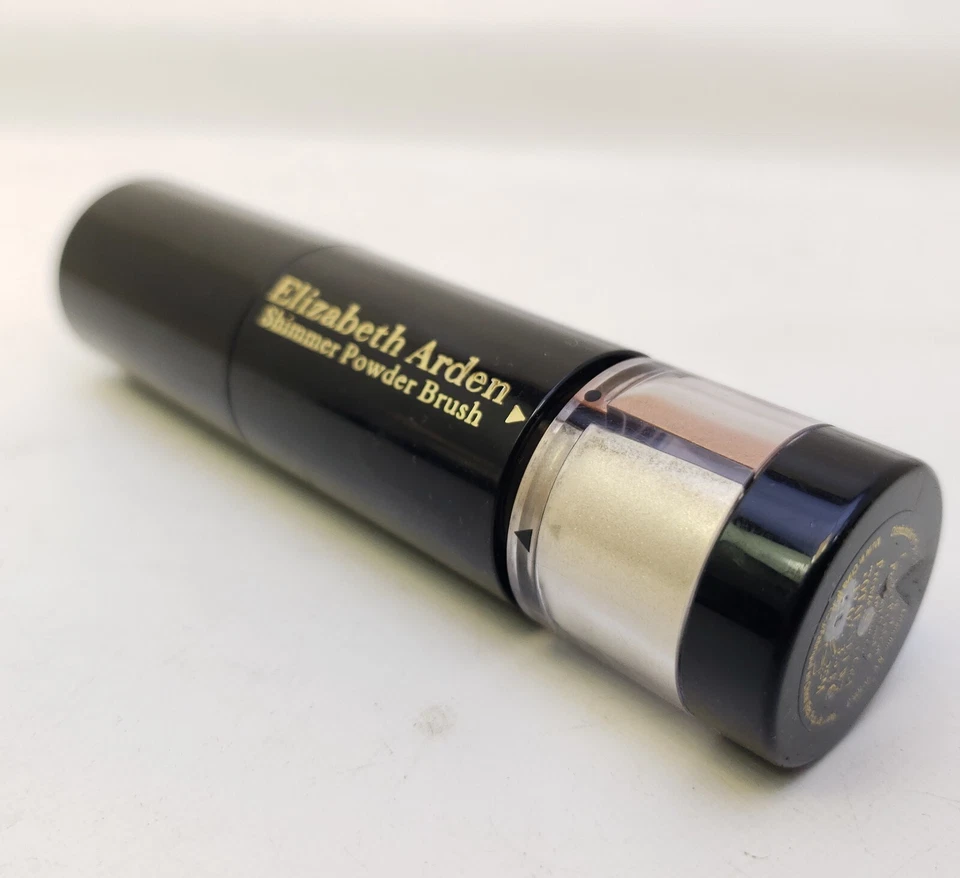 Cepillo en polvo brillante Elizabeth Arden bronce plata oro nuevo Foto 3 de 4