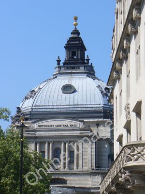 Foto 12x8 Methodist Central Hall Dome Westminster The Central Hall was op c2011