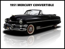 1951 Mercury Convertible NEW METAL SIGN: 12 x 16" and Free Shipping